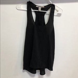 American Rag Hi-Low Black Sheer Razorback, Size L